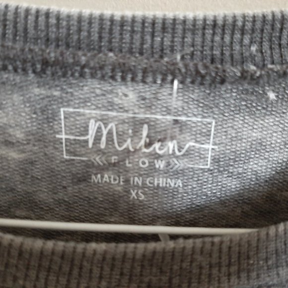 Milan Grey with Gold Logo Sweatshirt XS LongSleeve - Picture 5 of 5